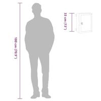 VidaXL Bedieningskast grijs 47 x 20 x 60 cm abs kunststof - thumbnail