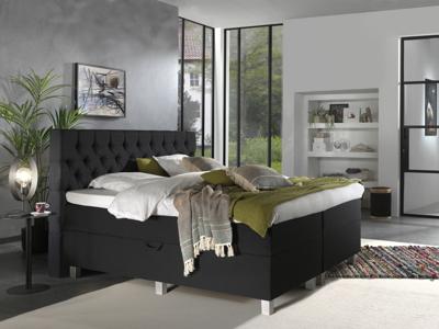 Dreamhouse - Urus Boxspring met opbergruimte - Antraciet - 140 x 200 / zonder montage