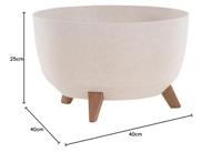 Siena Garden OSLO 921_05 Plantcontainer Polypropyleen Crème - thumbnail