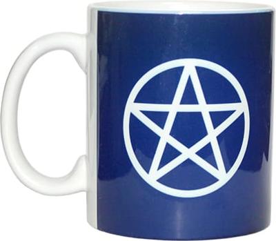 Keramisch Koffiekop Wit - Pentagram