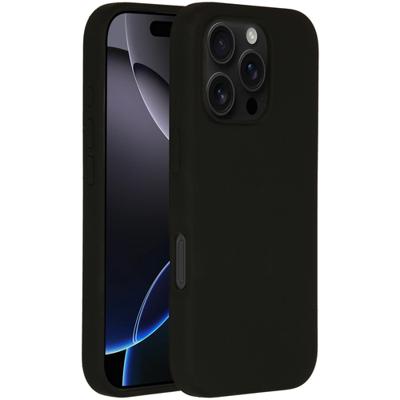 Accezz Liquid Silicone Backcover met MagSafe iPhone 16 Pro Telefoonhoesje Zwart Accezz Liquid Silicone Backcover met MagSafe iPhone 16 Pro Telefoonhoesje Zwart