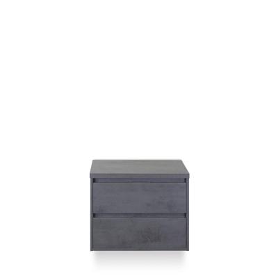 Porto Badmeubelset 70 cm - Beton Antraciet - Wastafel Bovenblad Beton Antraciet