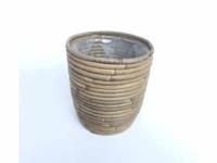 Pot rond ballon streep D24H24 cm Van der Leeden - Van der leeden - thumbnail