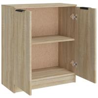 Dressoir 60x30x70 cm bewerkt hout sonoma eikenkleurig - thumbnail