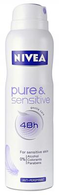 Nivea Pure & Sensitive Deodorant Spray - 150 ml Nivea Pure & Sensitive Deodorant Spray - 150 ml