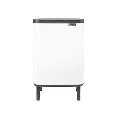 Brabantia Bo hi afvalemmer 12 liter met kunststof binnenemmer white - thumbnail