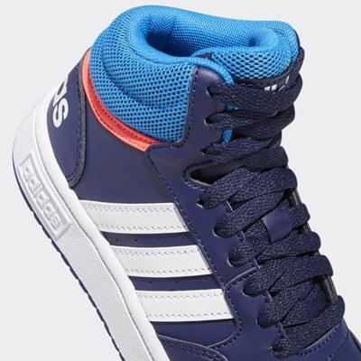 adidas Adidas hoops mid 3.0 sneakers blauw/oranje kinderen kinderen