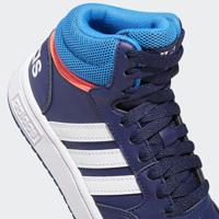 adidas Adidas hoops mid 3.0 sneakers blauw/oranje kinderen kinderen - thumbnail