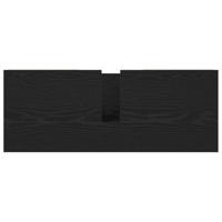 Wastafelkast met lades 90x34,5x60 cm zwart eikenkleurig - thumbnail