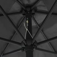 Parasol met aluminium paal 270x246 cm antraciet - thumbnail
