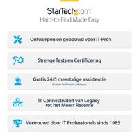 USB-kabel Startech NLBL-1M-CAT8-PATCH Blauw 1 m - thumbnail