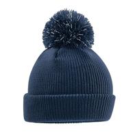 Beechfield CB406B Junior Reflective Bobble Beanie - Black - One Size - thumbnail