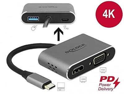 DeLOCK USB-C > HDMI + VGA adapter