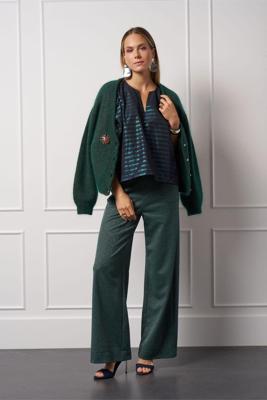 Feddie lurex cardigan - dark green - 13345