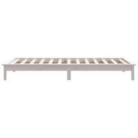 Bedframe massief grenenhout wit 90x200 cm - thumbnail