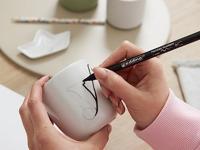 Edding stift 4200 porselein brush warm 6 stuks - thumbnail