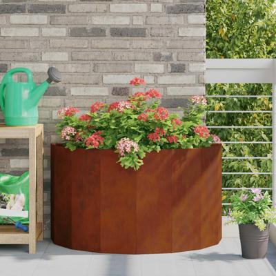 VidaXL Plantenbak roestig 90 x 45 x 50 cm cortenstaal VidaXL Plantenbak roestig 90 x 45 x 50 cm cortenstaal