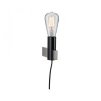 Paulmann Aik 79762 Wandlamp E27 Zwart - thumbnail