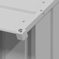 VidaXL Hondenhok met dak 131x101x102 cm gegalvaniseerd staal - thumbnail