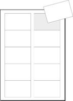 Sigel LP795 Bedrukbare visitekaarten, gladde kant 85 x 55 mm Helderwit 100 stuk(s) Papierformaat: DIN A4 - thumbnail