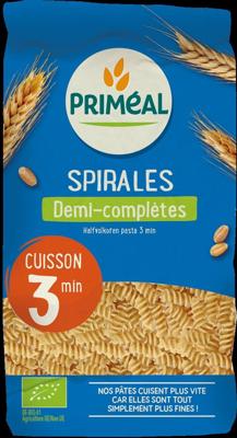Primeal Halfvolkoren spiralen snelkook 3 minuten bio 500 Gram