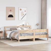 Bedframe zonder matras massief grenenhout 200x200 cm - thumbnail
