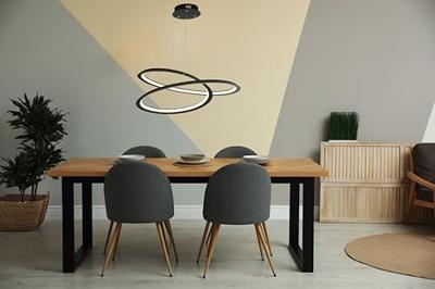 Searchlight Led hanglampSwirl - 51871-1BK