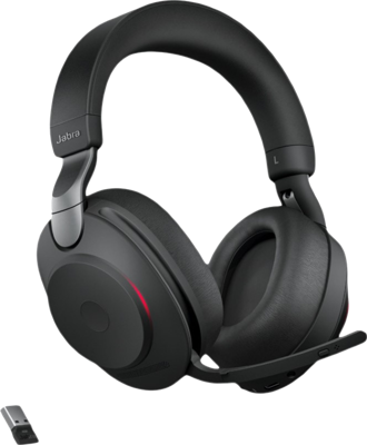 Jabra Evolve2 85 Headset Bedraad en draadloos Hoofdband Kantoor/callcenter USB Type-A Bluetooth Zwart