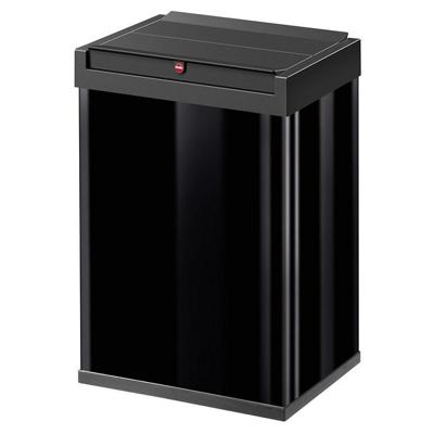 Hailo Big-Box Swing L 8401410 Afvalbak 35 l Plaatstaal (l x b x h) 340 x 339 x 545 mm Zwart Met zelfsluitende zwenkdeksel 1 stuk(s)