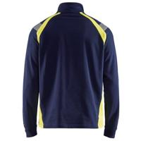Blåkläder Sweatshirt halve rits Visible 34321158 | Marine/High-Vis Geel | Maat XS - 7330509595589 - thumbnail