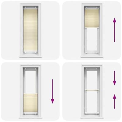 VidaXL Plissé rolgordijn 45x150 cm stofbreedte 44,4 cm polyester crème