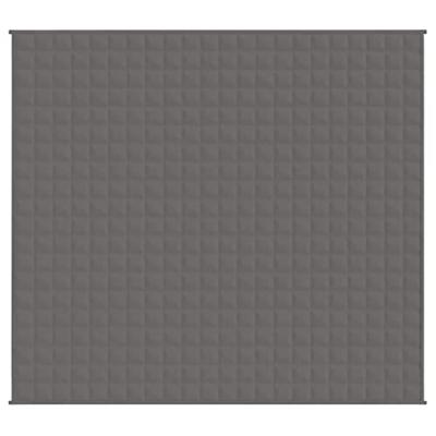 Verzwaringsdeken 200x225 cm 9 kg stof grijs