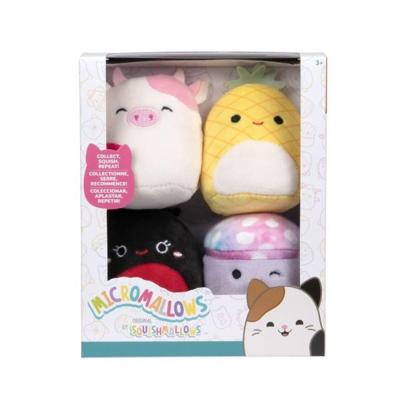 Squishmallows knuffel pluche micromallows - maui, trudy, caedyn, minya, 4-pack