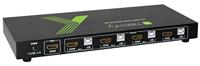 Techly 4x1 USB HDMI KVM Switch 4Kx2K IDATA KVM-HDMI4U Zwart KVM-switch - thumbnail