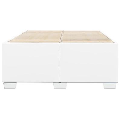 Bedframe zonder matras 120x190 cm kunstleer wit - thumbnail