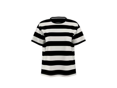 esmara Dames T-shirt (Zwart/gestreept, S (36/38))