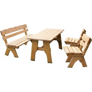 Freital 4-delig houten picknictafel 150cm Freital 4-delig houten picknictafel 150cm