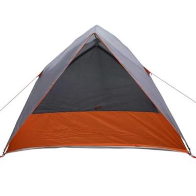 Camping Tent Grijs en oranje 275 x 230 x 140 cm Polyester