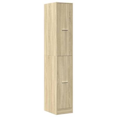 Apothekerskast 30x41x174,5 cm bewerkt hout sonoma eikenkleurig