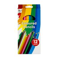 Clown lange kleurpotloden 12 stuks - thumbnail