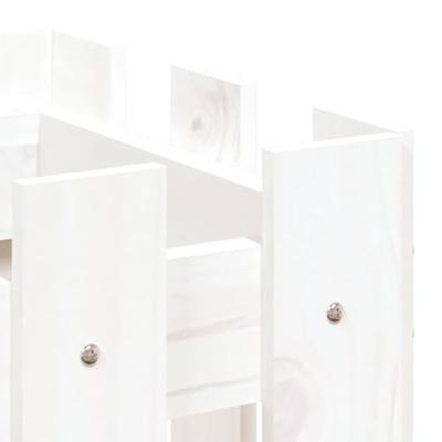 VidaXL Plantenbak verhoogd hekontwerp 100x30x30 cm grenenhout wit VidaXL Plantenbak verhoogd hekontwerp 100x30x30 cm grenenhout wit