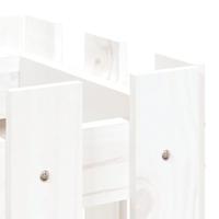 Plantenbak verhoogd hekontwerp 100x30x30 cm grenenhout wit - thumbnail