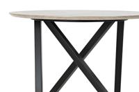 Bijzettafel DKD Home Decor 65 x 65 x 49,5 cm Zwart Metaal Hout Lichtbruin - thumbnail