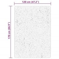 Vloerkleed laagpolig zacht en wasbaar 120x170 cm blauw - thumbnail