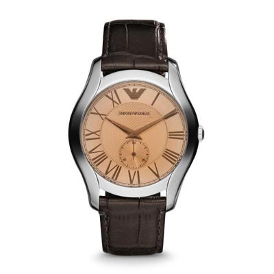 Horlogeband Armani AR1704 Leder Bruin 22mm Horlogeband Armani AR1704 Leder Bruin 22mm