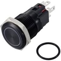 TRU COMPONENTS TC-12647448 Drukschakelaar 250 V/AC 3 A 1x uit/(aan) IP65 Rood Continu Aluminium (geëloxeerd) 1 stuk(s) - thumbnail