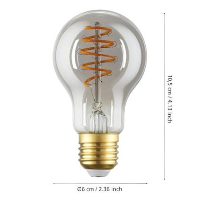 EGLO Ledlamp e27 connect.z - 150lm - dimbaar - 2000k - bolvormig (a60)