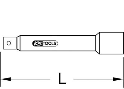 KS Tools 964.1245 9641245 Dopsleutelverlenging Aandrijving 1/2 (12.5 mm) 200 mm 1 stuk(s)