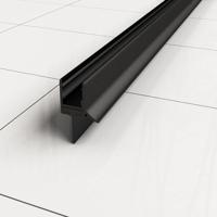 Waterkering Wiesbaden Type 1 Horizontaal 10 mm Mat Zwart - thumbnail