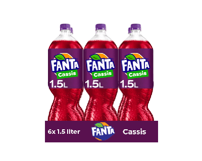 Fanta cassis pet fles (6x 1,5 liter)
